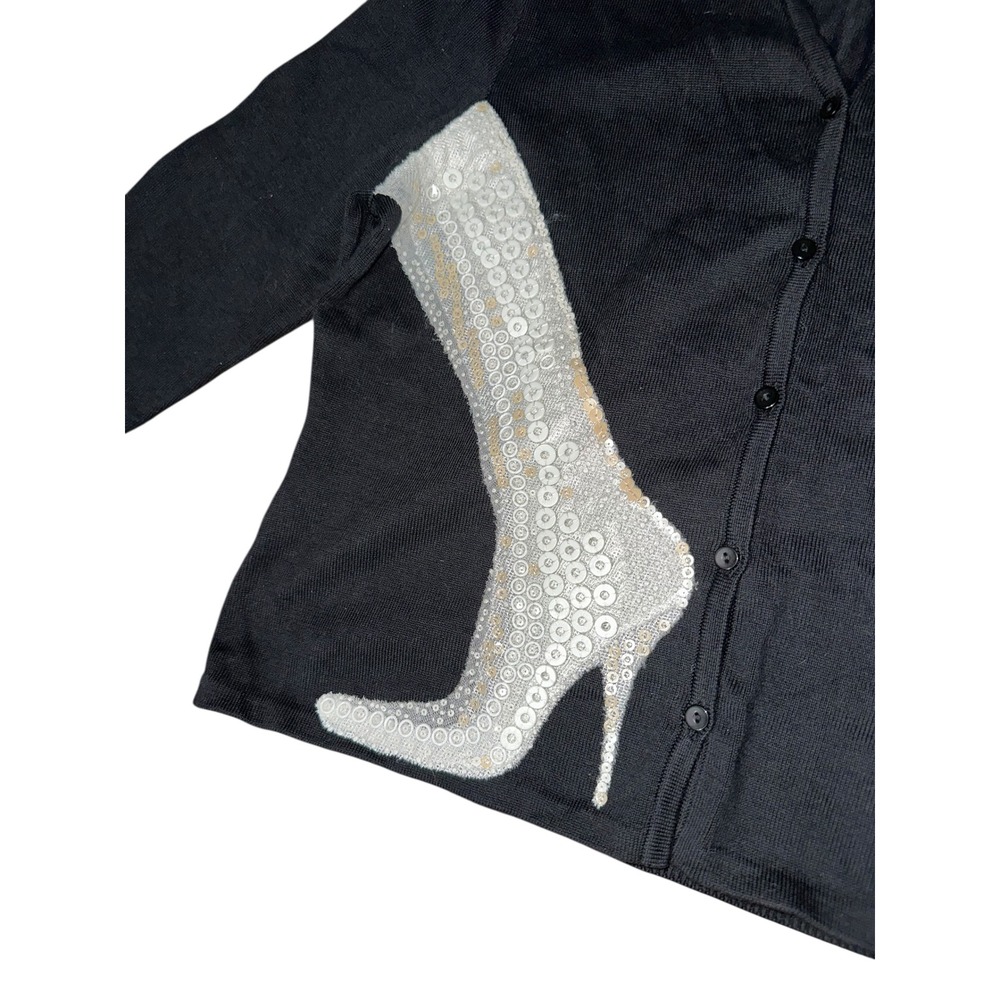 Michael Simon Sequined Boot Cardigan New Size Medium‎